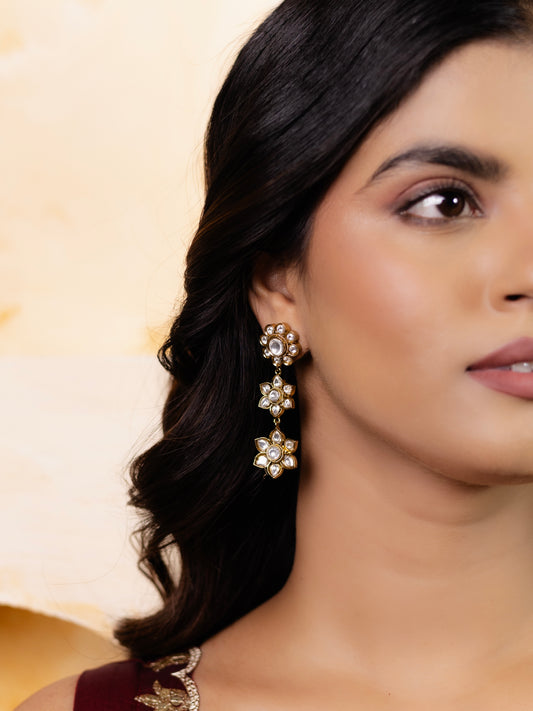 KUNDAN MINIMAL EARRINGS