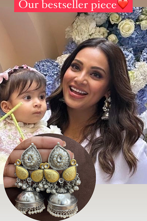 DUAL SHADE JHUMKAS