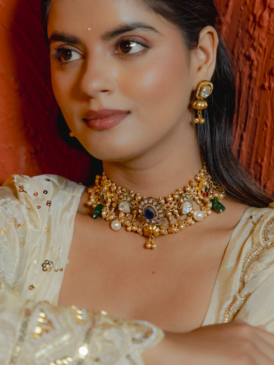 KUNDAN CHOKER SET