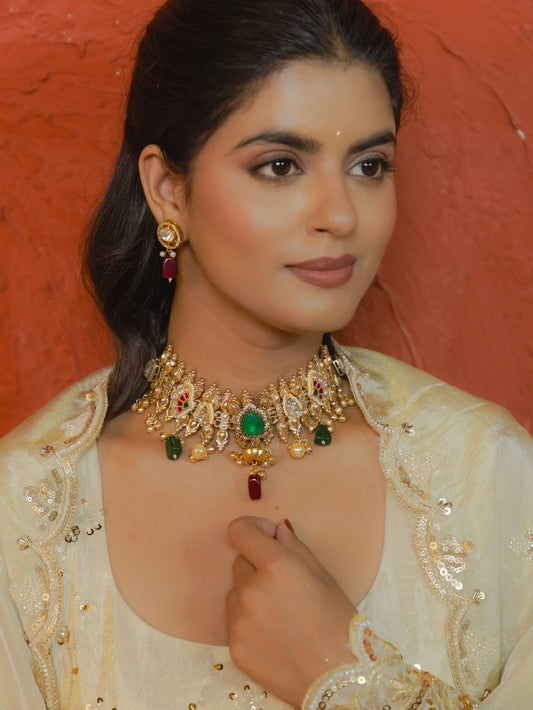 KUNDAN CHOKER SET