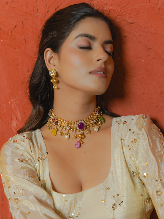 KUNDAN CHOKER SET