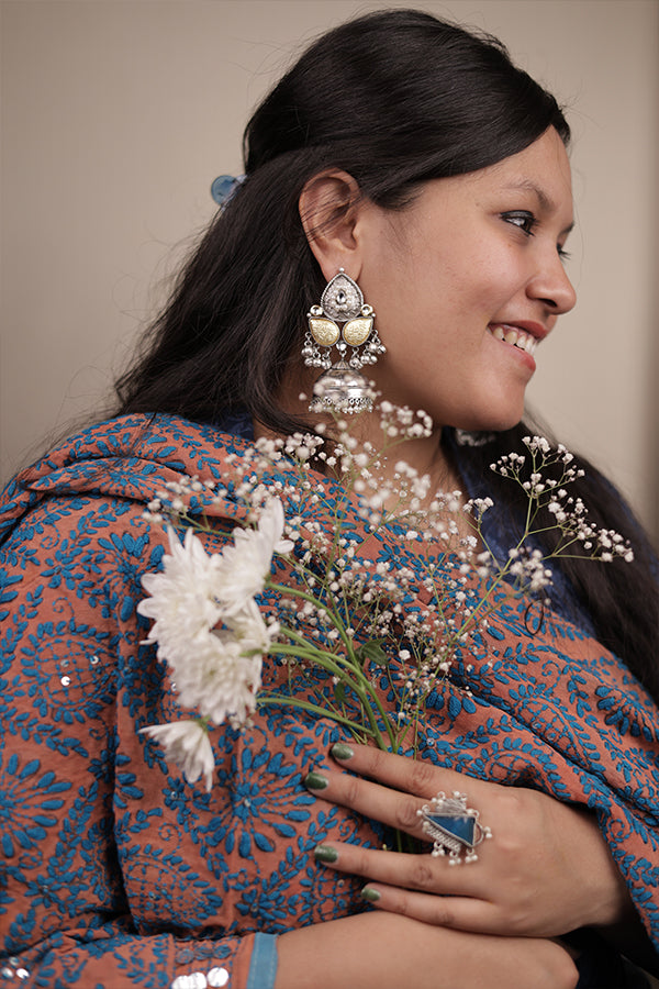 DUAL SHADE JHUMKAS