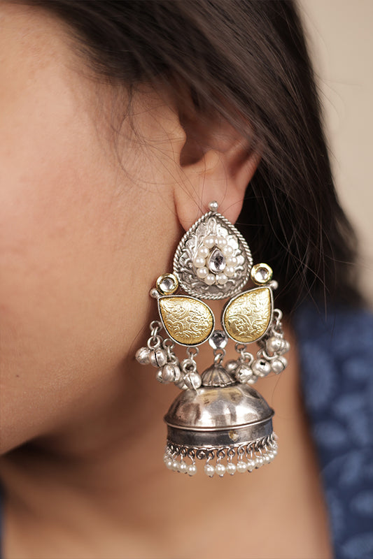 DUAL SHADE JHUMKAS