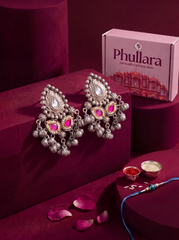 Phullara Rakhi Gift Set for Sister – Jhumka Edit (4 Pairs) – Best Seller