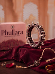 Phullara Rakhi Gift Set for Sister – Kundan Jade Silver