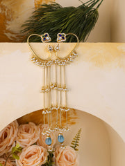 ZOYA CHAIN EAR CUFFS - BLUE