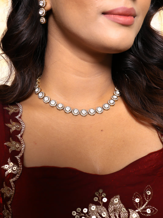 KUNDAN MINIMAL NECKPIECE SET II