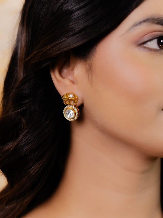 KUNDAN MOISSANITE EARRINGS II