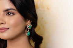 KUNDAN MOISSANITE EARRINGS I