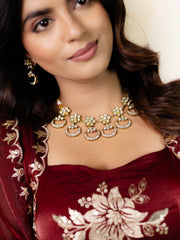 KUNDAN MINIMAL NECKPIECE SET I