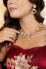 KUNDAN MINIMAL NECKPIECE SET I
