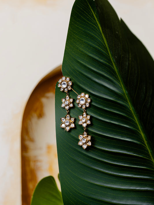 KUNDAN MINIMAL EARRINGS