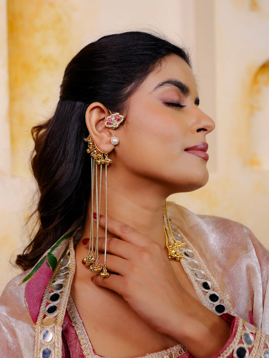 ZOYA CHAIN EAR CUFFS - GOLD