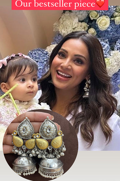 DUAL SHADE JHUMKAS