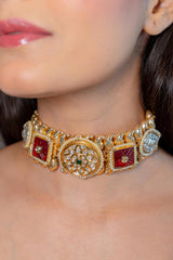 GOLD TONE SINGLE-LINE CHOKER
