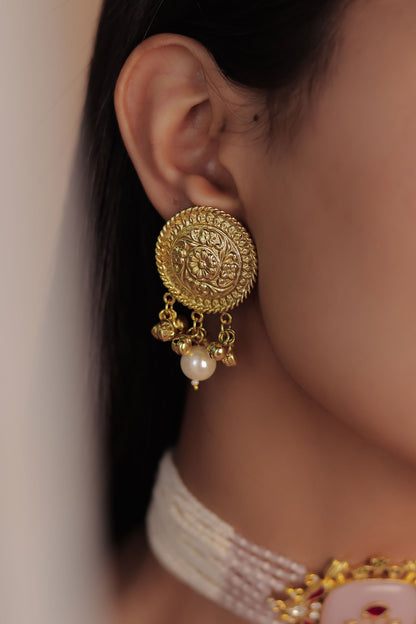 MOTI & MEENAKARI CHARM CHOKER