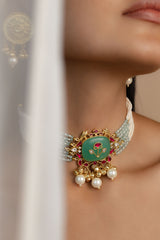 MOTI & MEENAKARI CHARM CHOKER