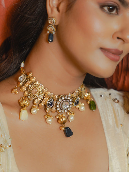 KUNDAN CHOKER SET