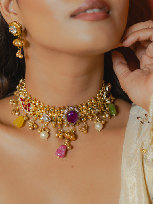 KUNDAN CHOKER SET