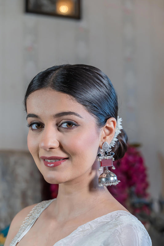Alia Jhumaks  { Red & Black combination }