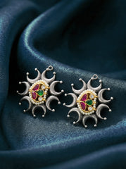 Phullara Rakhi Gift Set for Sister – Peacock Silver