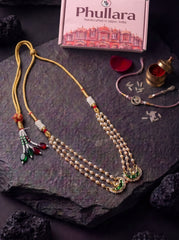 Phullara Rakhi Gift Set for Sister – Meenakari Gold Edit